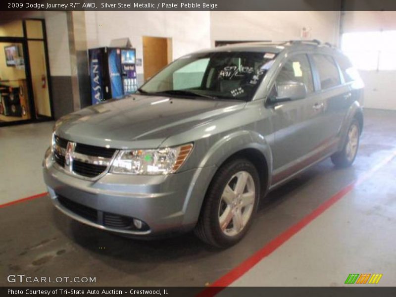 Silver Steel Metallic / Pastel Pebble Beige 2009 Dodge Journey R/T AWD
