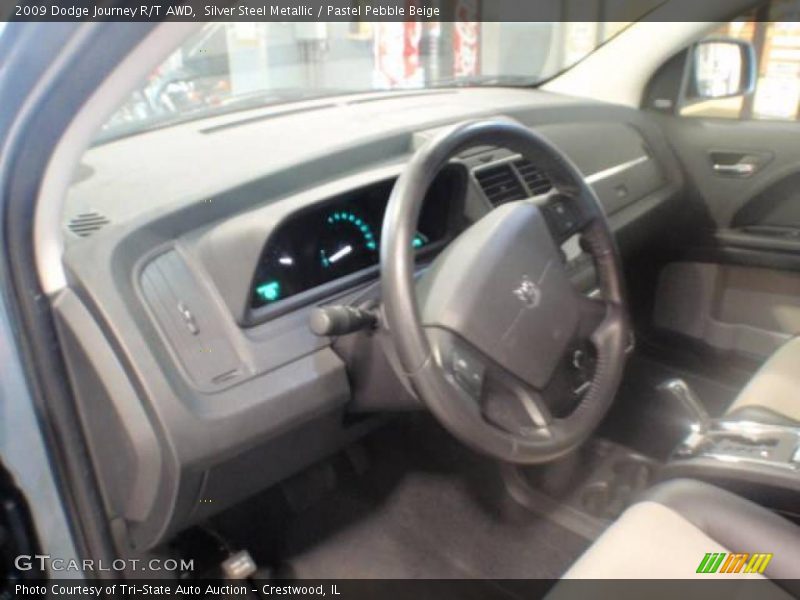 Silver Steel Metallic / Pastel Pebble Beige 2009 Dodge Journey R/T AWD