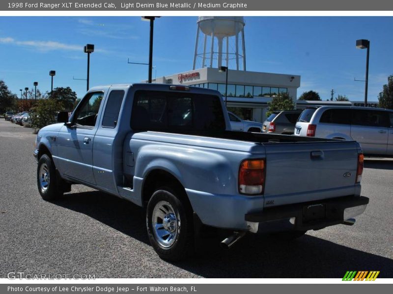Light Denim Blue Metallic / Medium Graphite 1998 Ford Ranger XLT Extended Cab