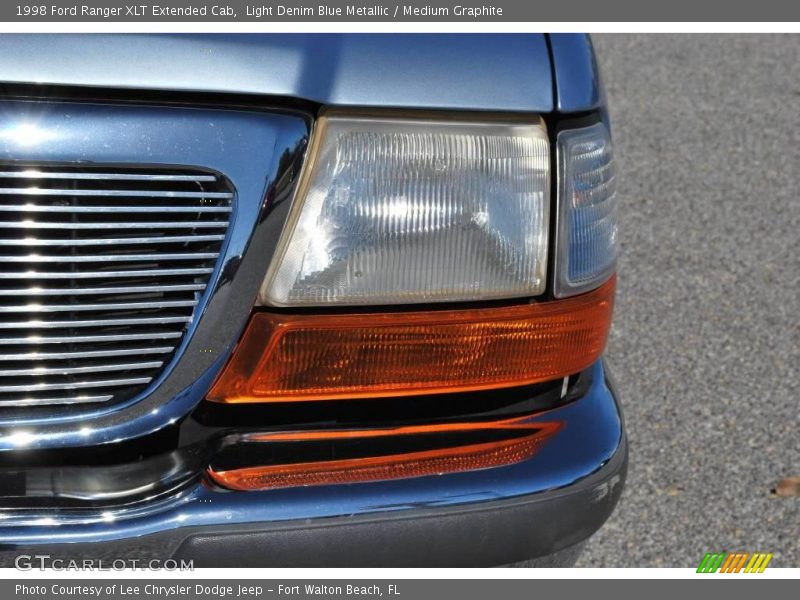 Light Denim Blue Metallic / Medium Graphite 1998 Ford Ranger XLT Extended Cab