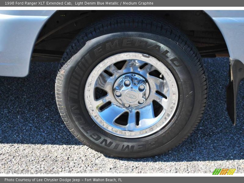 Light Denim Blue Metallic / Medium Graphite 1998 Ford Ranger XLT Extended Cab