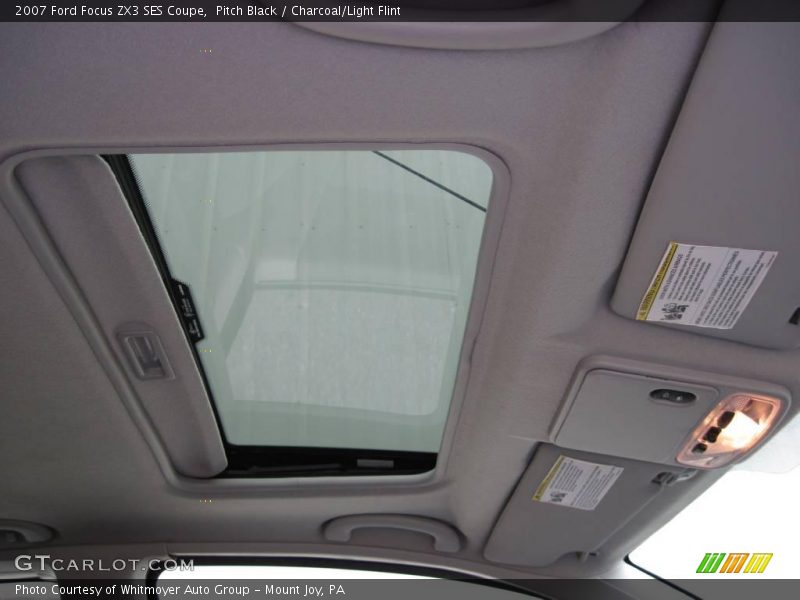 Pitch Black / Charcoal/Light Flint 2007 Ford Focus ZX3 SES Coupe