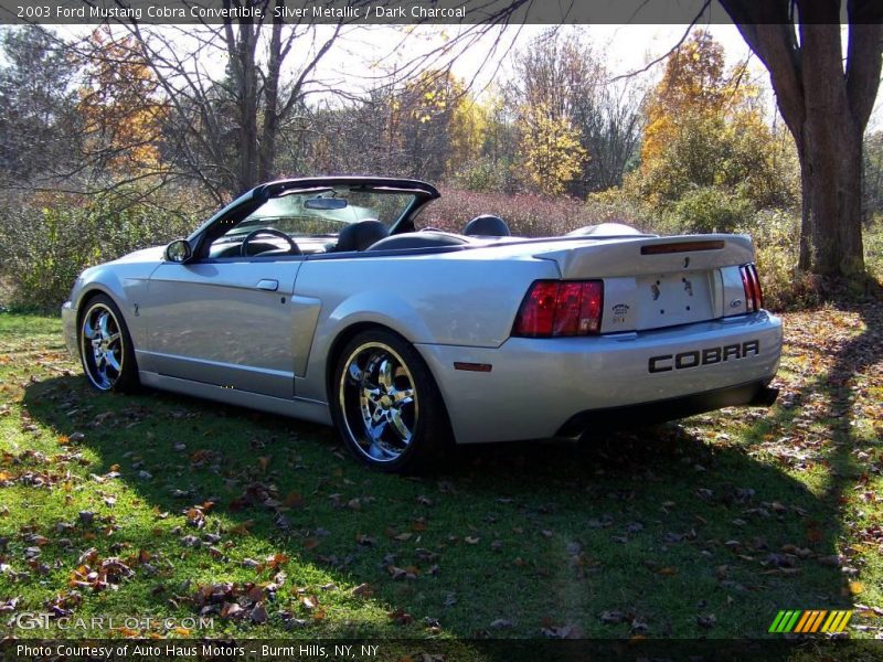 Silver Metallic / Dark Charcoal 2003 Ford Mustang Cobra Convertible