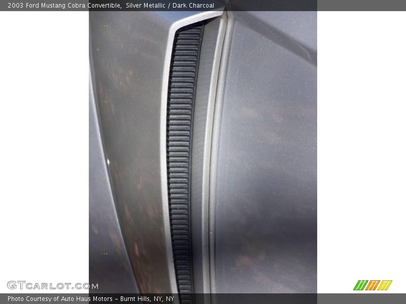 Silver Metallic / Dark Charcoal 2003 Ford Mustang Cobra Convertible