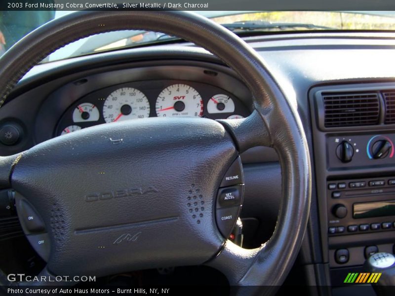 Silver Metallic / Dark Charcoal 2003 Ford Mustang Cobra Convertible