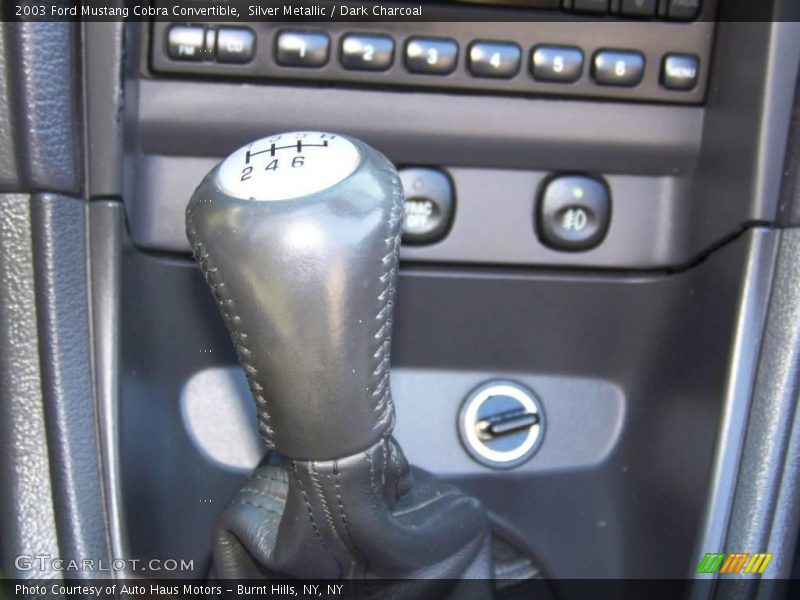 Silver Metallic / Dark Charcoal 2003 Ford Mustang Cobra Convertible