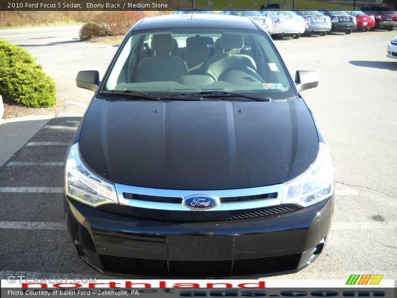 Ebony Black / Medium Stone 2010 Ford Focus S Sedan