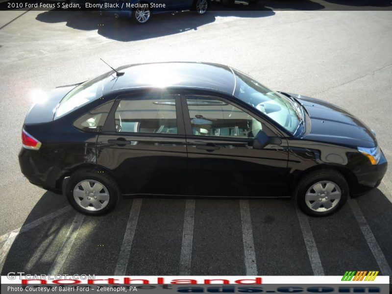 Ebony Black / Medium Stone 2010 Ford Focus S Sedan