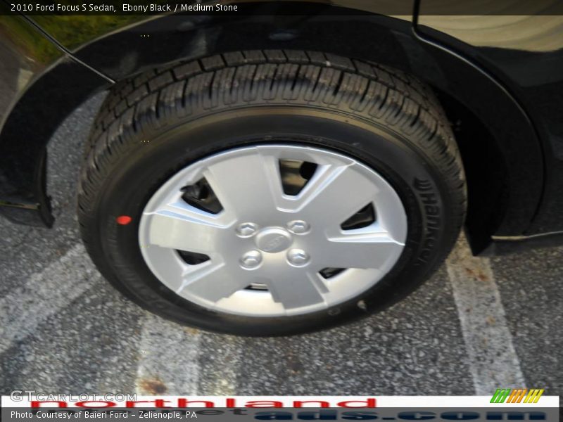 Ebony Black / Medium Stone 2010 Ford Focus S Sedan