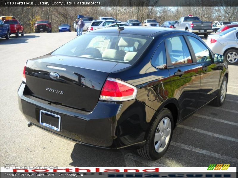 Ebony Black / Medium Stone 2010 Ford Focus S Sedan