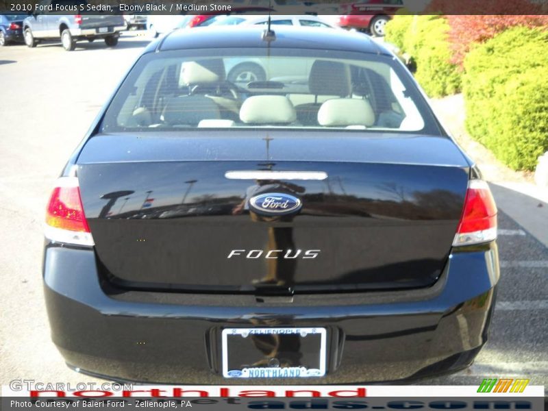 Ebony Black / Medium Stone 2010 Ford Focus S Sedan