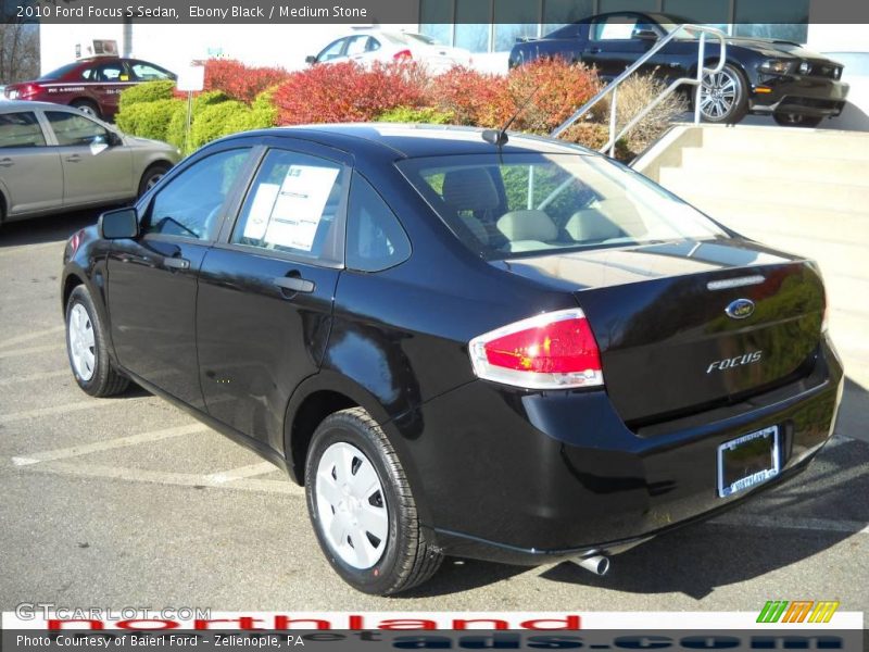 Ebony Black / Medium Stone 2010 Ford Focus S Sedan