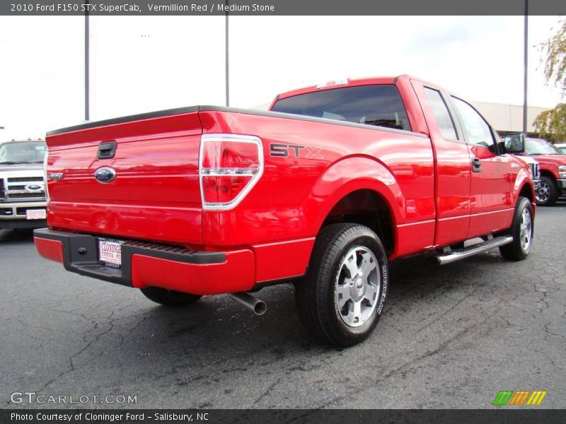 Vermillion Red / Medium Stone 2010 Ford F150 STX SuperCab