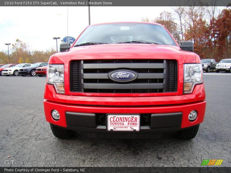 Vermillion Red / Medium Stone 2010 Ford F150 STX SuperCab