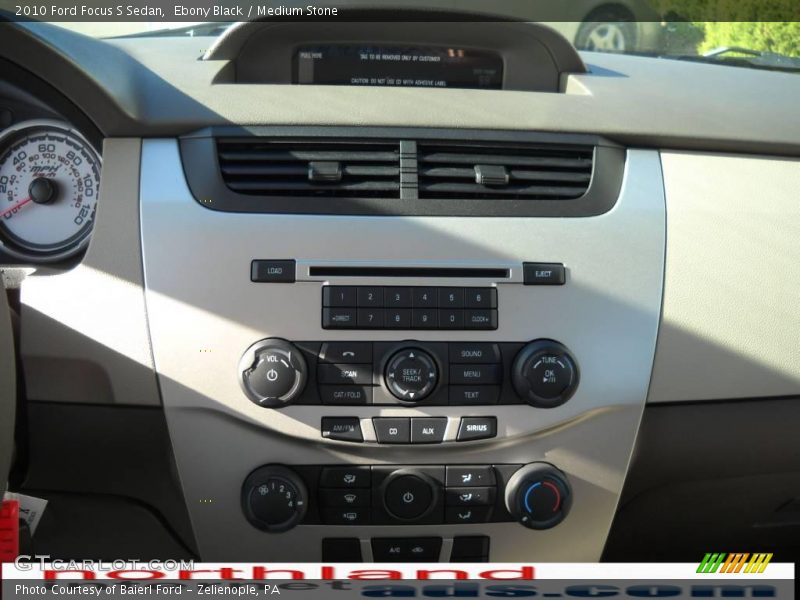 Ebony Black / Medium Stone 2010 Ford Focus S Sedan