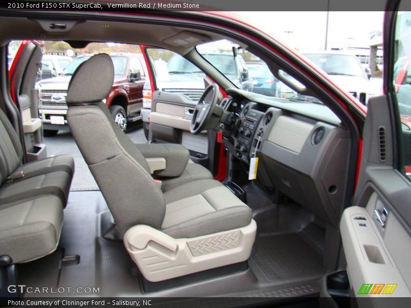 Vermillion Red / Medium Stone 2010 Ford F150 STX SuperCab