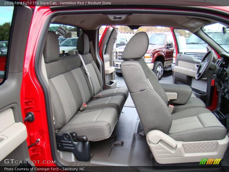 Vermillion Red / Medium Stone 2010 Ford F150 STX SuperCab