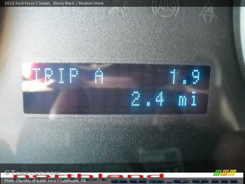 Ebony Black / Medium Stone 2010 Ford Focus S Sedan