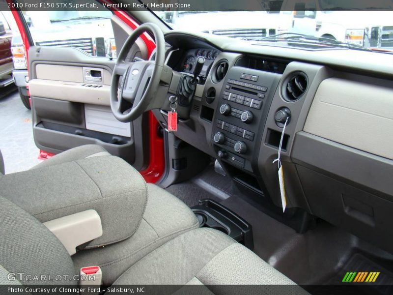 Vermillion Red / Medium Stone 2010 Ford F150 STX SuperCab