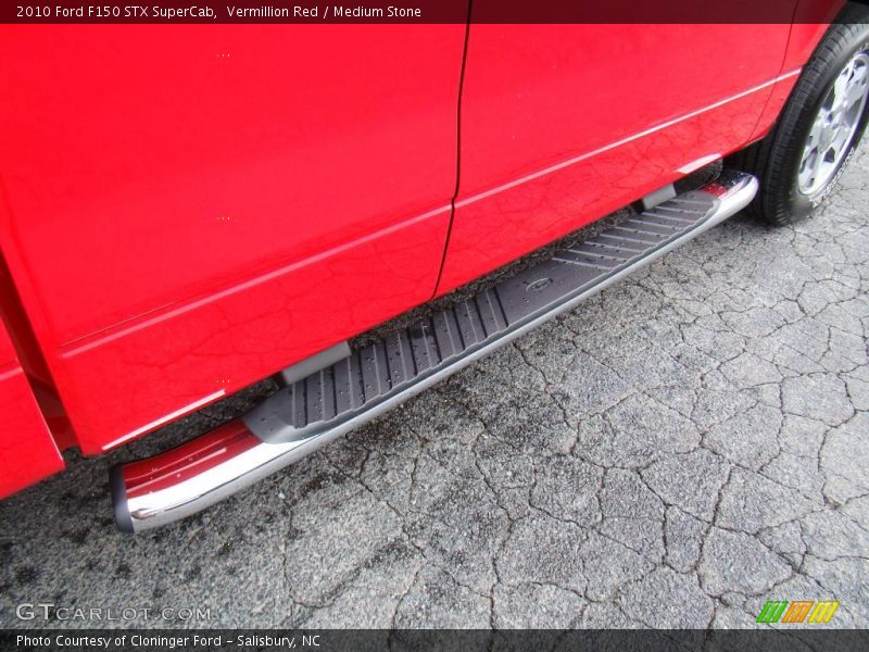 Vermillion Red / Medium Stone 2010 Ford F150 STX SuperCab