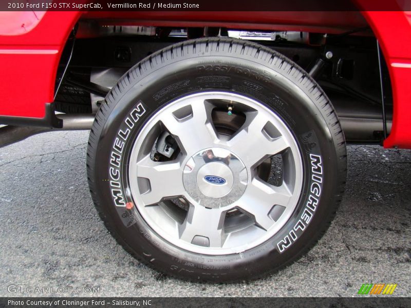 Vermillion Red / Medium Stone 2010 Ford F150 STX SuperCab