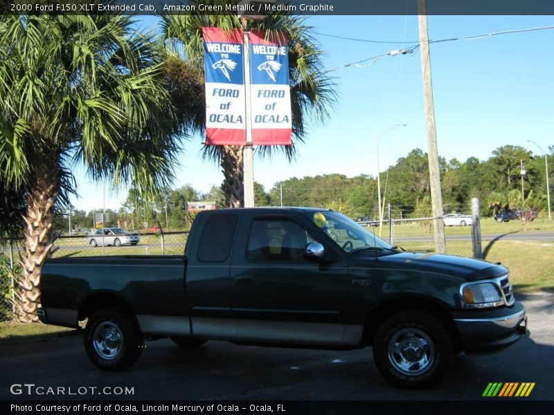 Amazon Green Metallic / Medium Graphite 2000 Ford F150 XLT Extended Cab