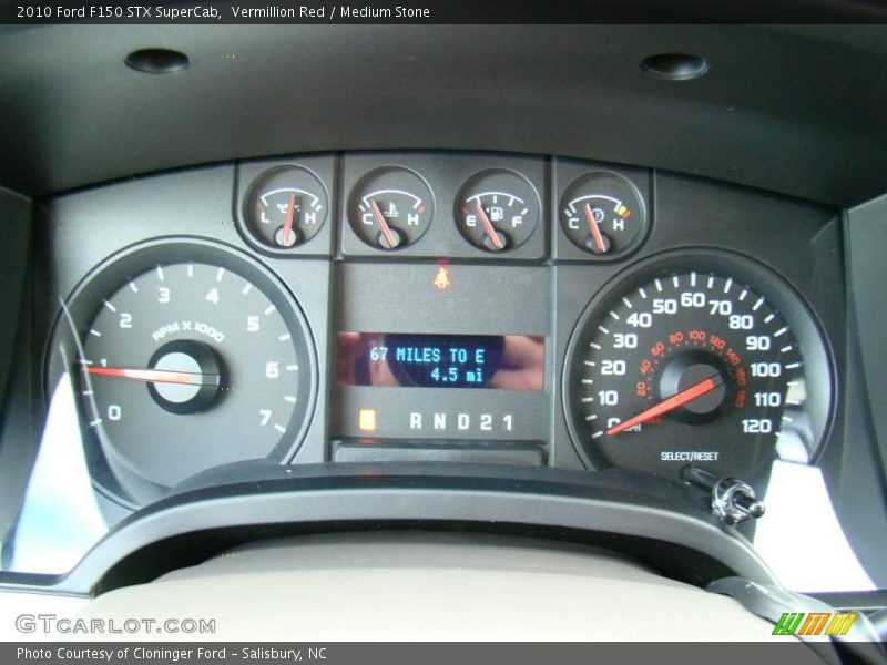 Vermillion Red / Medium Stone 2010 Ford F150 STX SuperCab