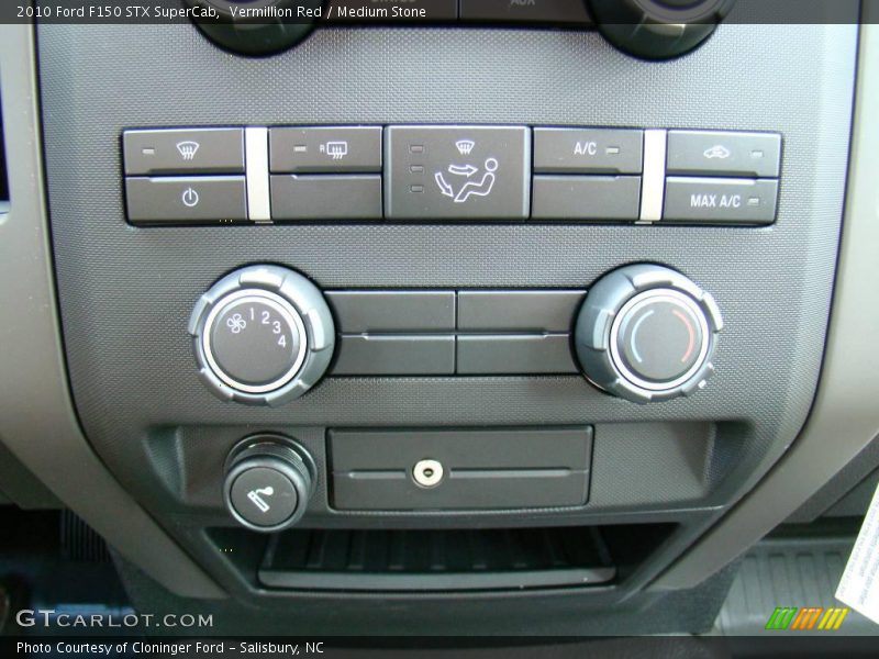 Vermillion Red / Medium Stone 2010 Ford F150 STX SuperCab