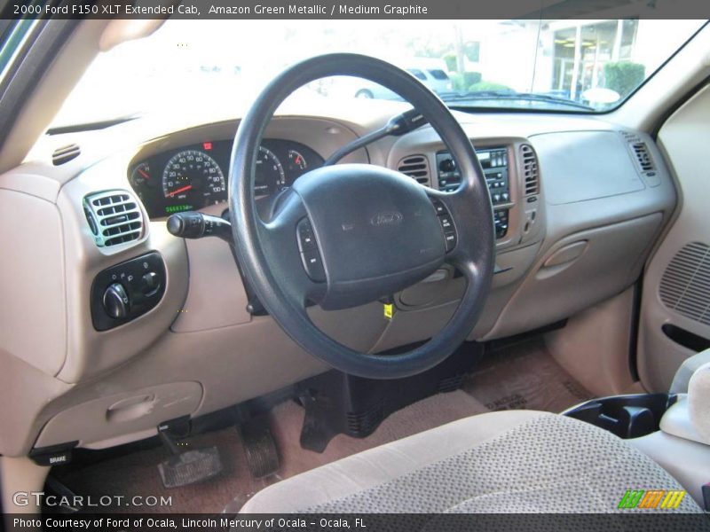 Amazon Green Metallic / Medium Graphite 2000 Ford F150 XLT Extended Cab
