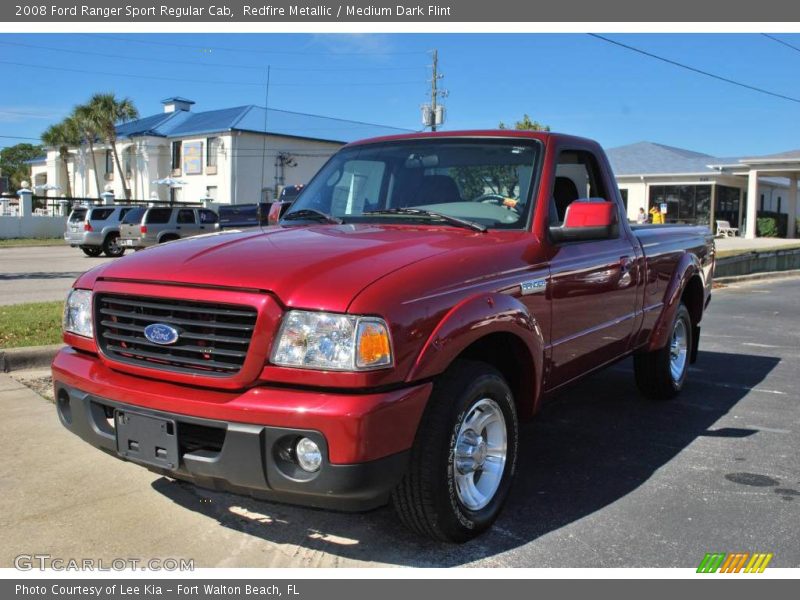 Redfire Metallic / Medium Dark Flint 2008 Ford Ranger Sport Regular Cab