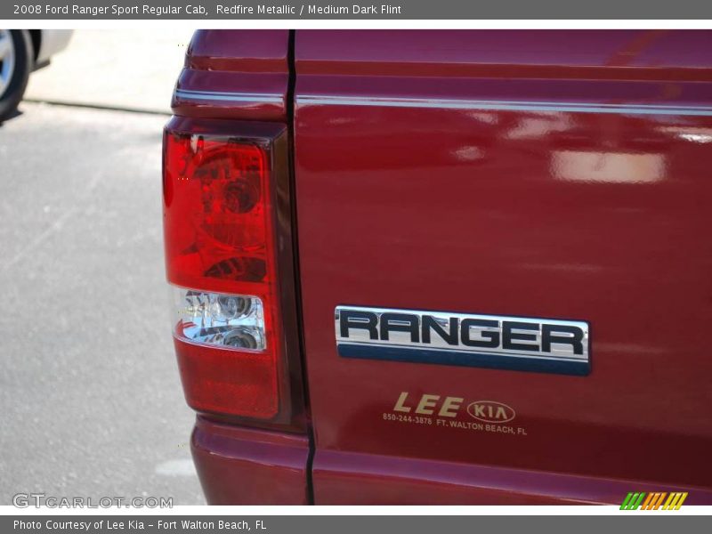 Redfire Metallic / Medium Dark Flint 2008 Ford Ranger Sport Regular Cab