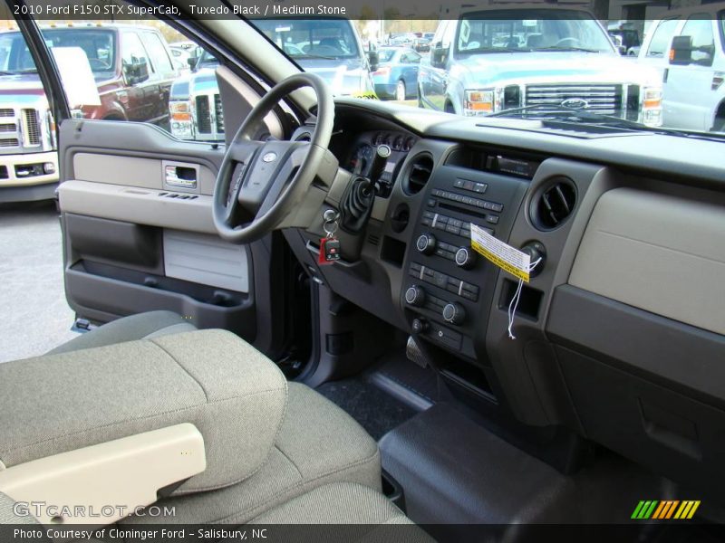 Tuxedo Black / Medium Stone 2010 Ford F150 STX SuperCab