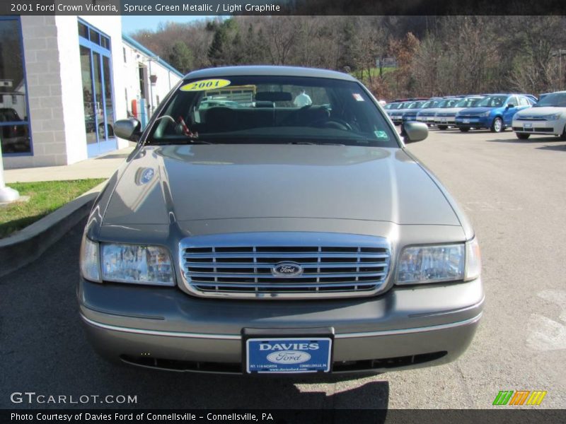 Spruce Green Metallic / Light Graphite 2001 Ford Crown Victoria