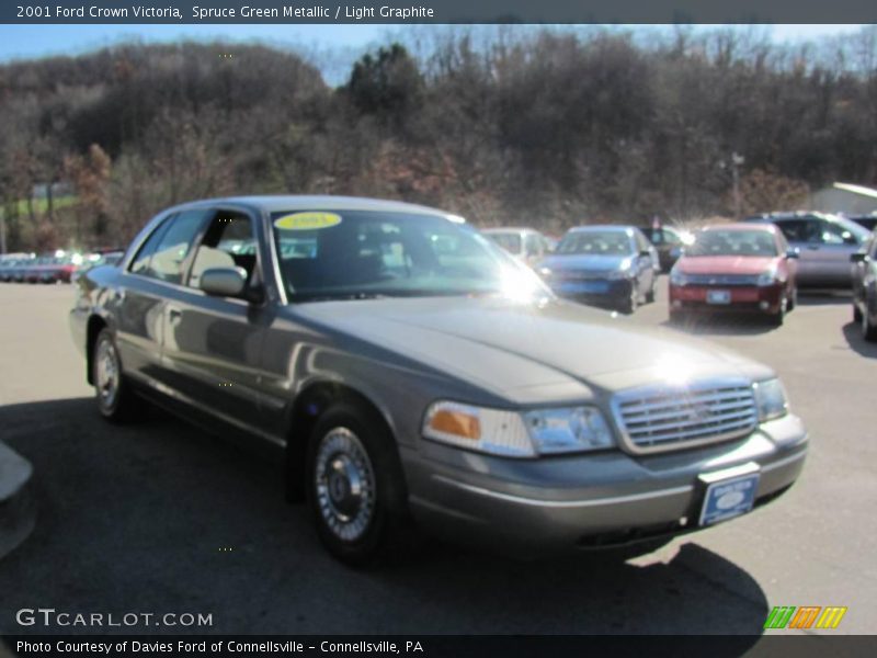 Spruce Green Metallic / Light Graphite 2001 Ford Crown Victoria