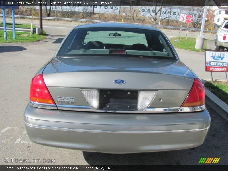 Spruce Green Metallic / Light Graphite 2001 Ford Crown Victoria