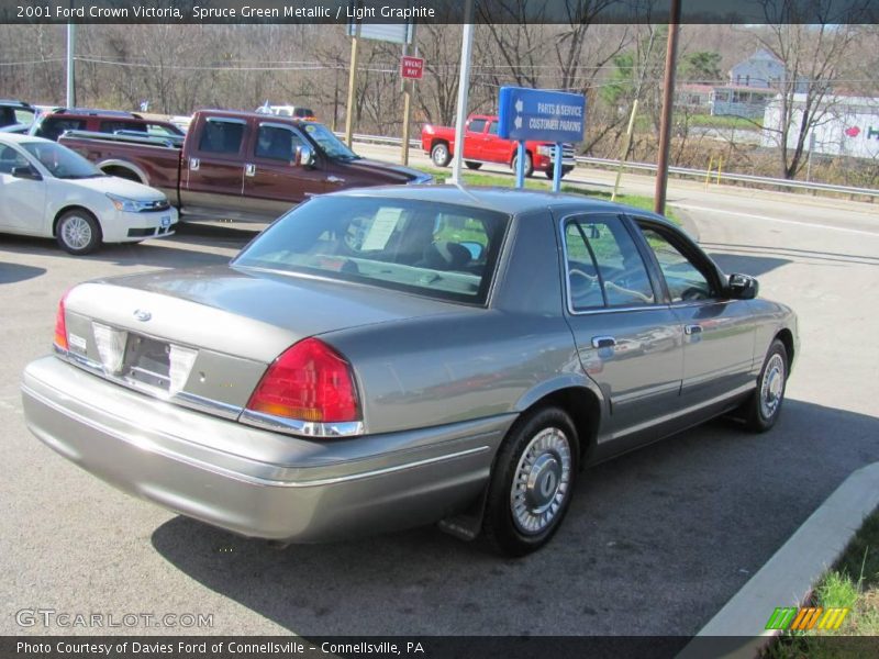 Spruce Green Metallic / Light Graphite 2001 Ford Crown Victoria