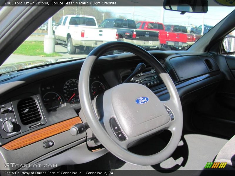Spruce Green Metallic / Light Graphite 2001 Ford Crown Victoria
