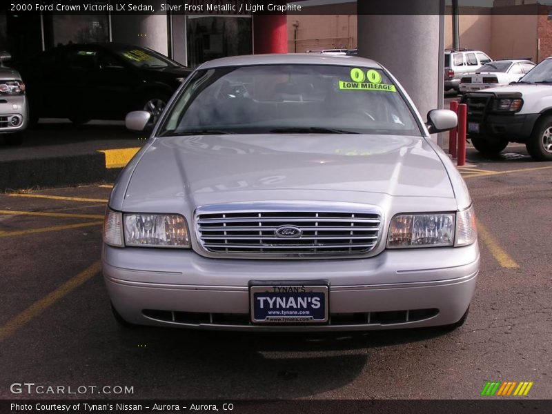 Silver Frost Metallic / Light Graphite 2000 Ford Crown Victoria LX Sedan