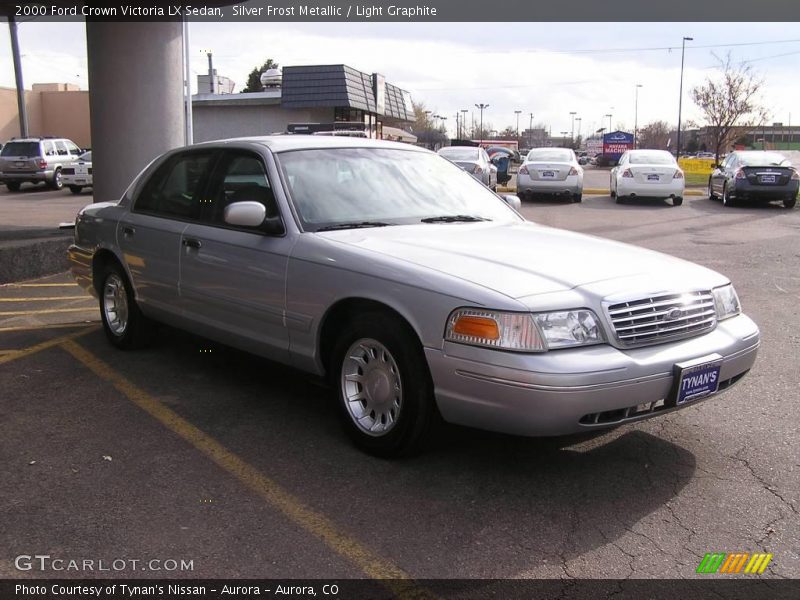 Silver Frost Metallic / Light Graphite 2000 Ford Crown Victoria LX Sedan