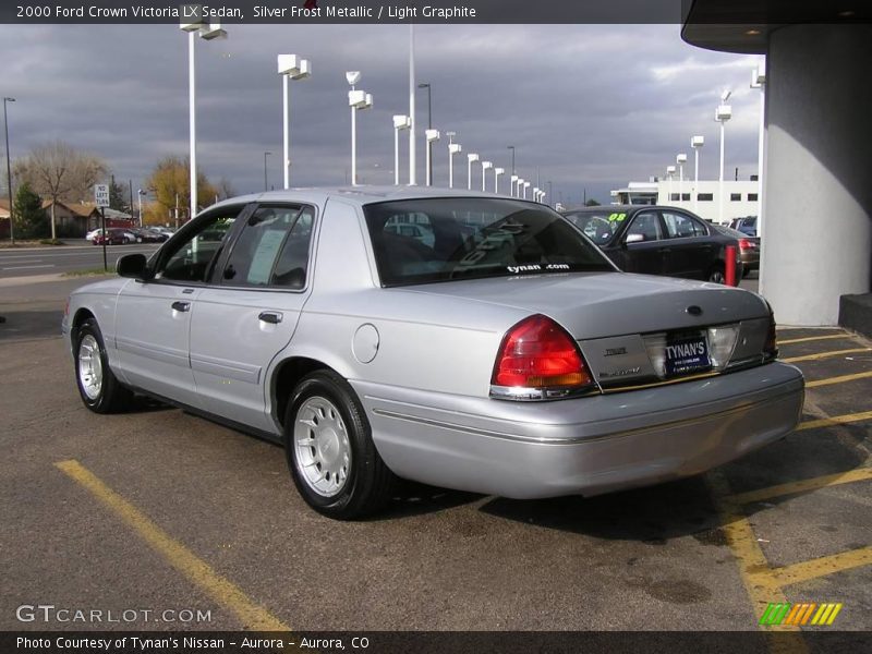 Silver Frost Metallic / Light Graphite 2000 Ford Crown Victoria LX Sedan