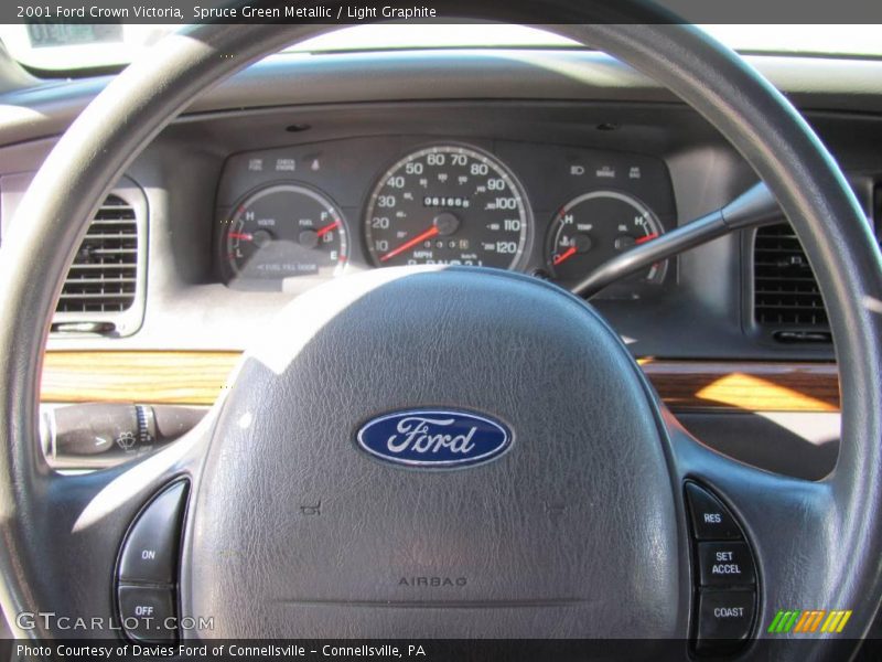 Spruce Green Metallic / Light Graphite 2001 Ford Crown Victoria