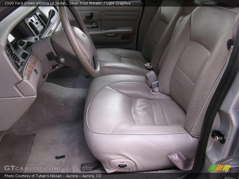 Silver Frost Metallic / Light Graphite 2000 Ford Crown Victoria LX Sedan