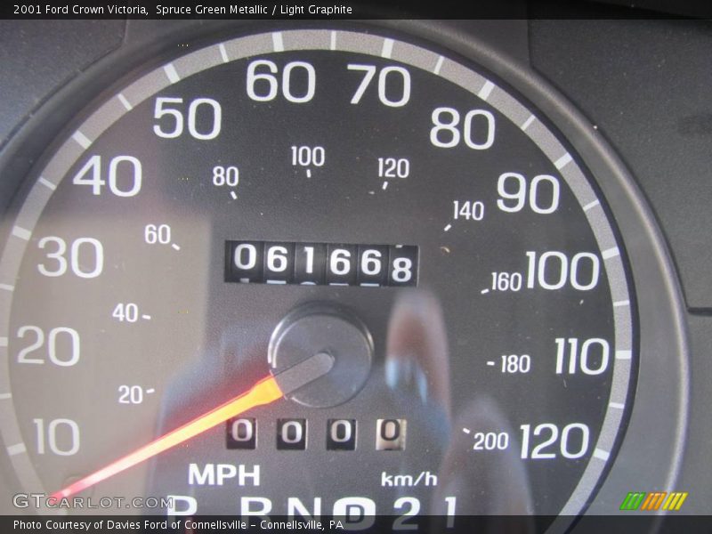 Spruce Green Metallic / Light Graphite 2001 Ford Crown Victoria