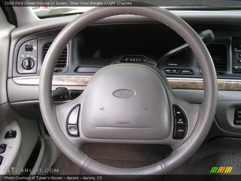 Silver Frost Metallic / Light Graphite 2000 Ford Crown Victoria LX Sedan