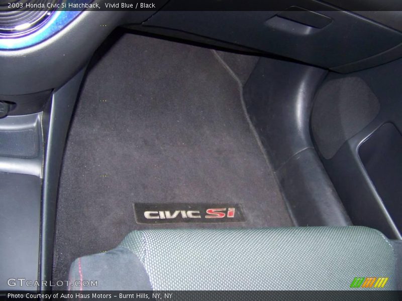 Vivid Blue / Black 2003 Honda Civic Si Hatchback