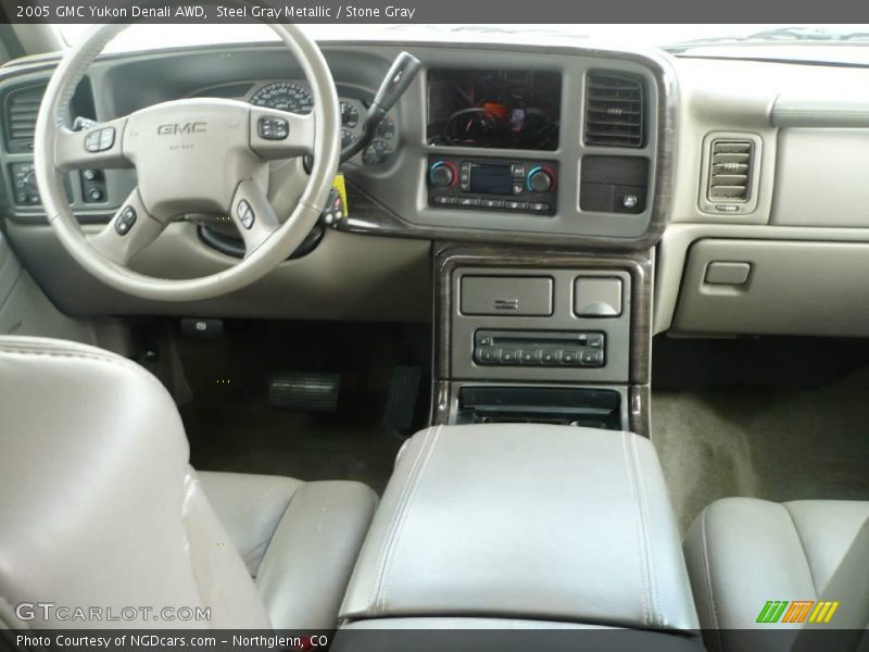 Steel Gray Metallic / Stone Gray 2005 GMC Yukon Denali AWD