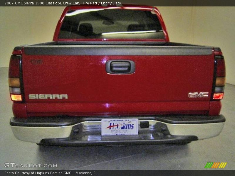 Fire Red / Ebony Black 2007 GMC Sierra 1500 Classic SL Crew Cab