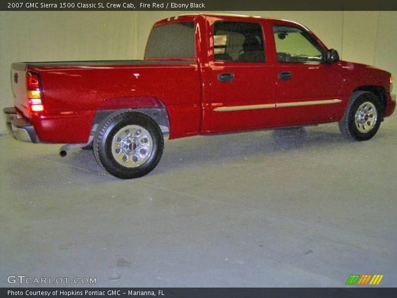 Fire Red / Ebony Black 2007 GMC Sierra 1500 Classic SL Crew Cab