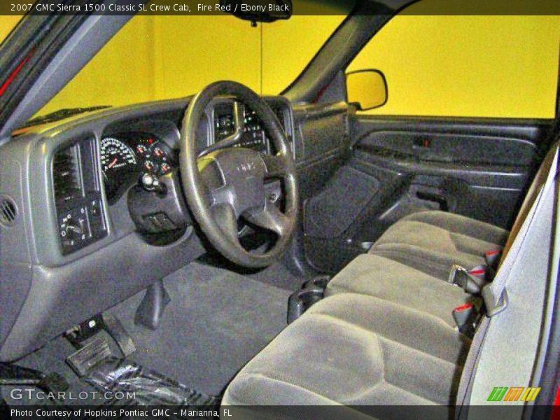 Fire Red / Ebony Black 2007 GMC Sierra 1500 Classic SL Crew Cab