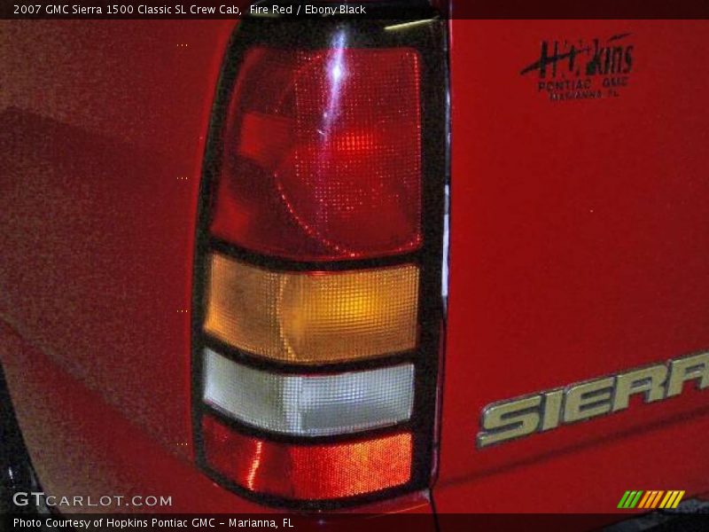 Fire Red / Ebony Black 2007 GMC Sierra 1500 Classic SL Crew Cab